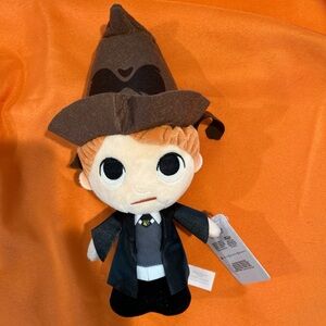 Funko Harry Potter Plush Plushies Soft Toy Ron Weasley With Sorting Hat 11” New